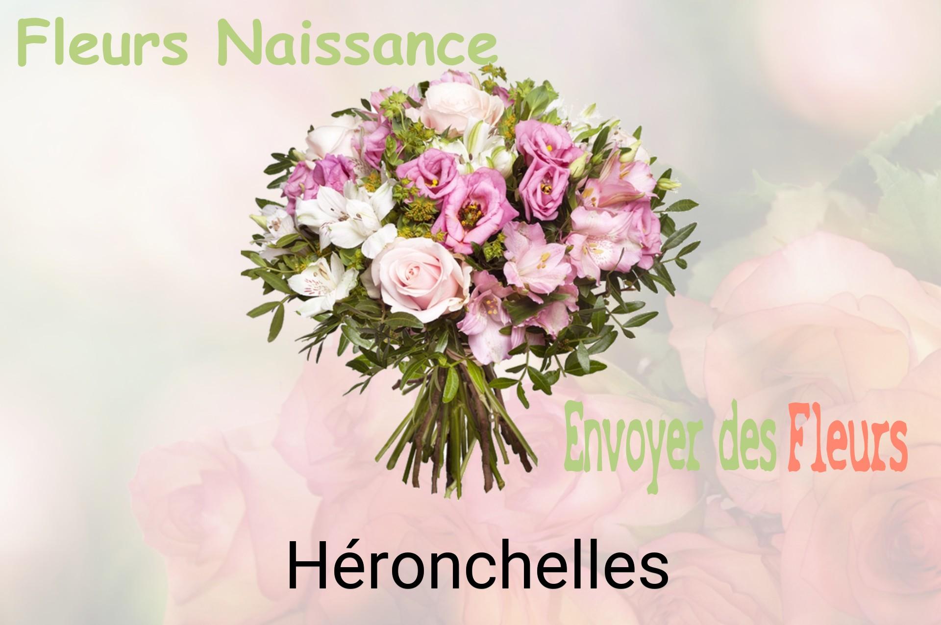 Bouquet de fleurs de naissance livré à Héronchelles